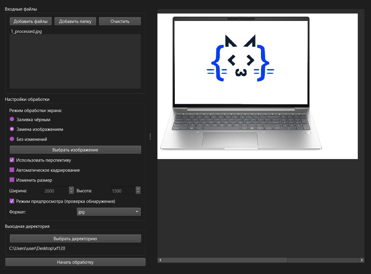 Laptop Screen Editor